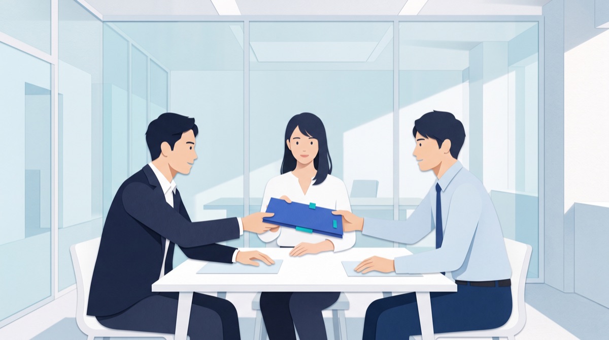 複数人で営業するBtoBチームの業務イメージ(AI生成・想定ケース)